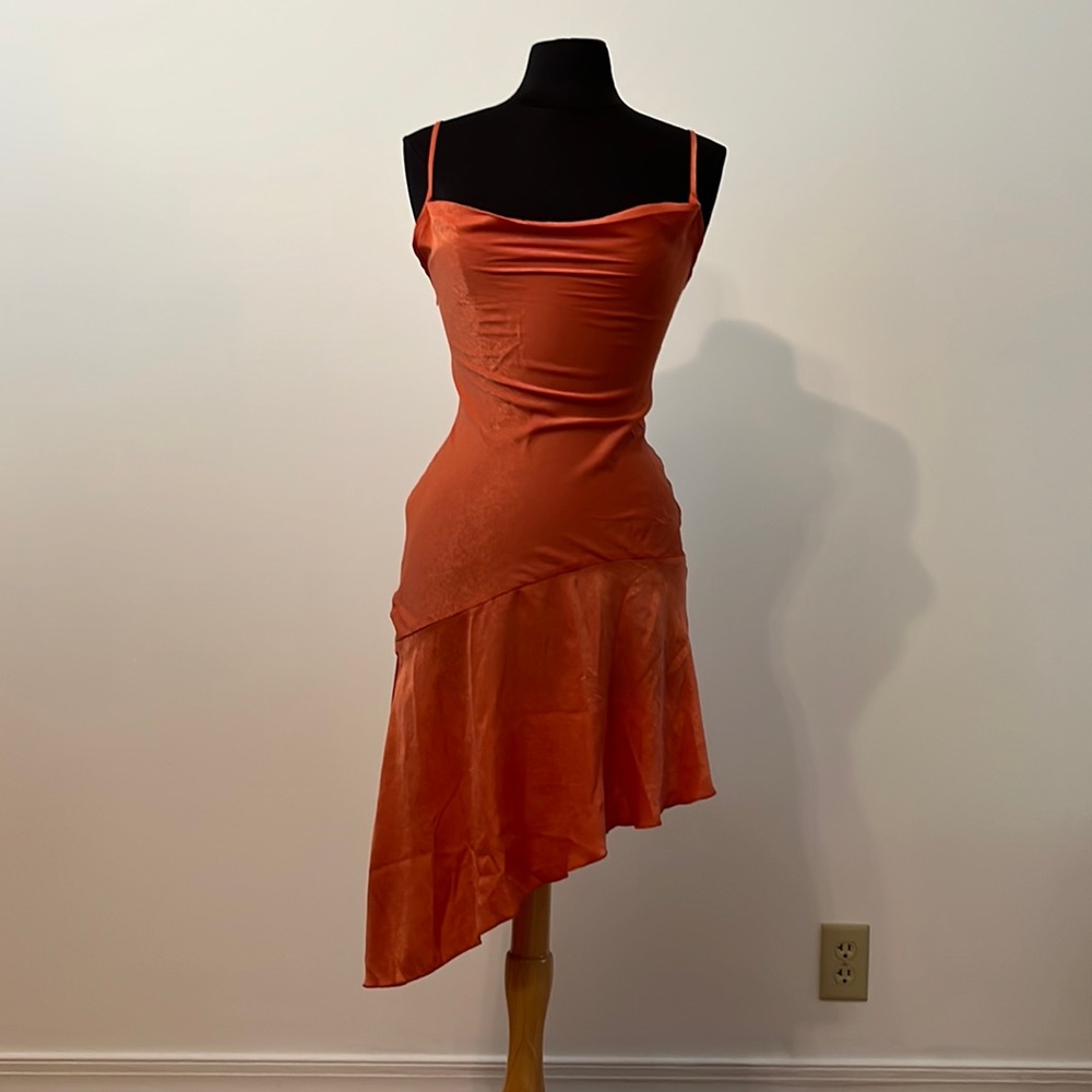 NWT Nasty Gal Asymmetrical Slip Dress